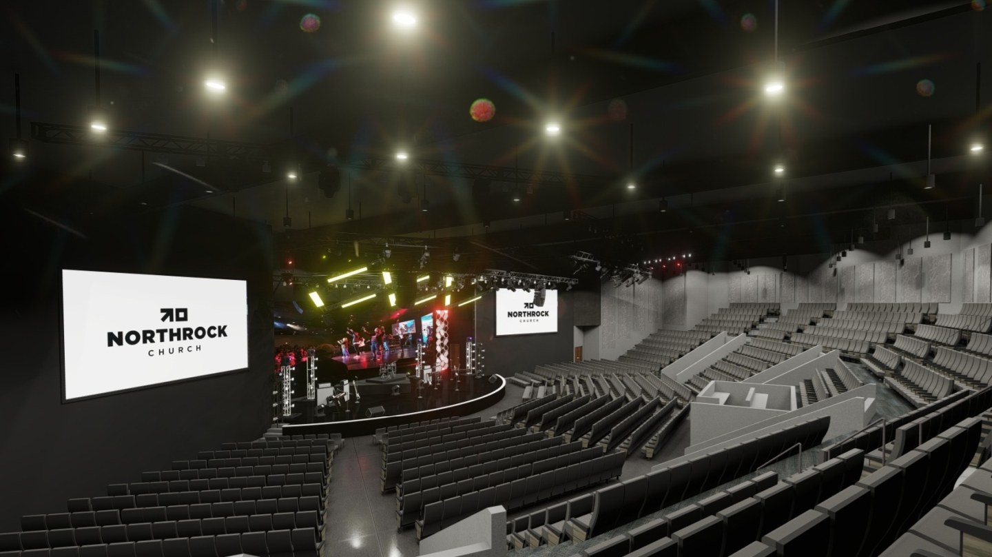 North Rock Church Auditorium Rendering