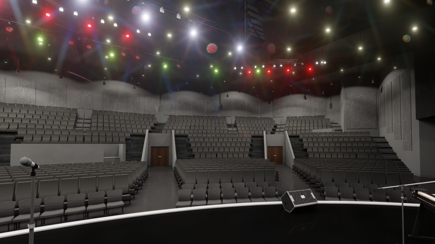 North Rock Church Auditorium Rendering
