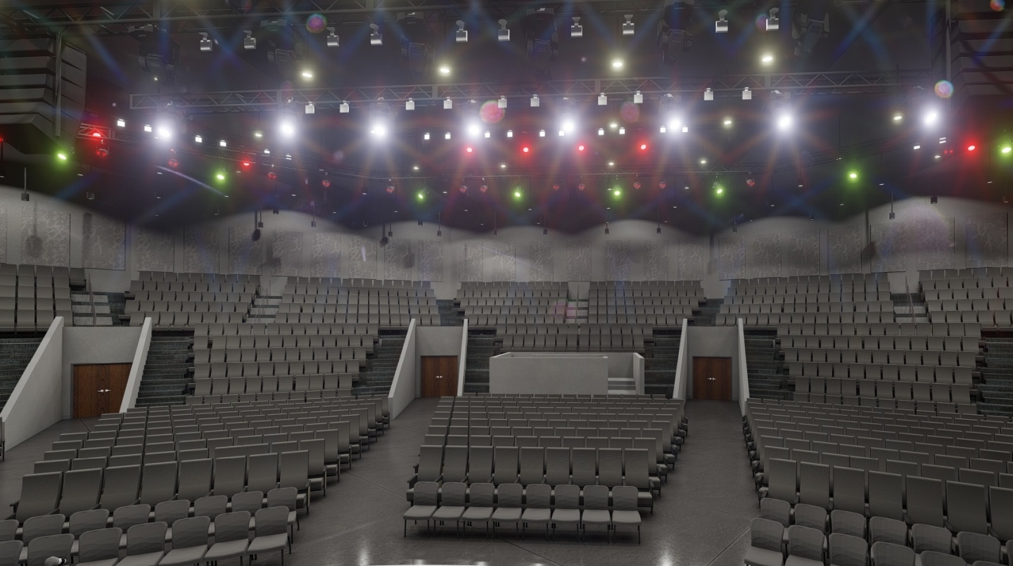 North Rock Church Auditorium Rendering
