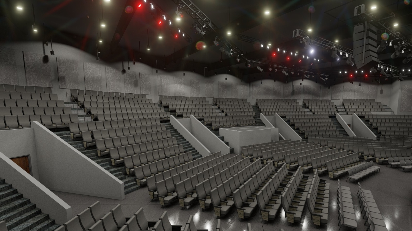 North Rock Church Auditorium Rendering
