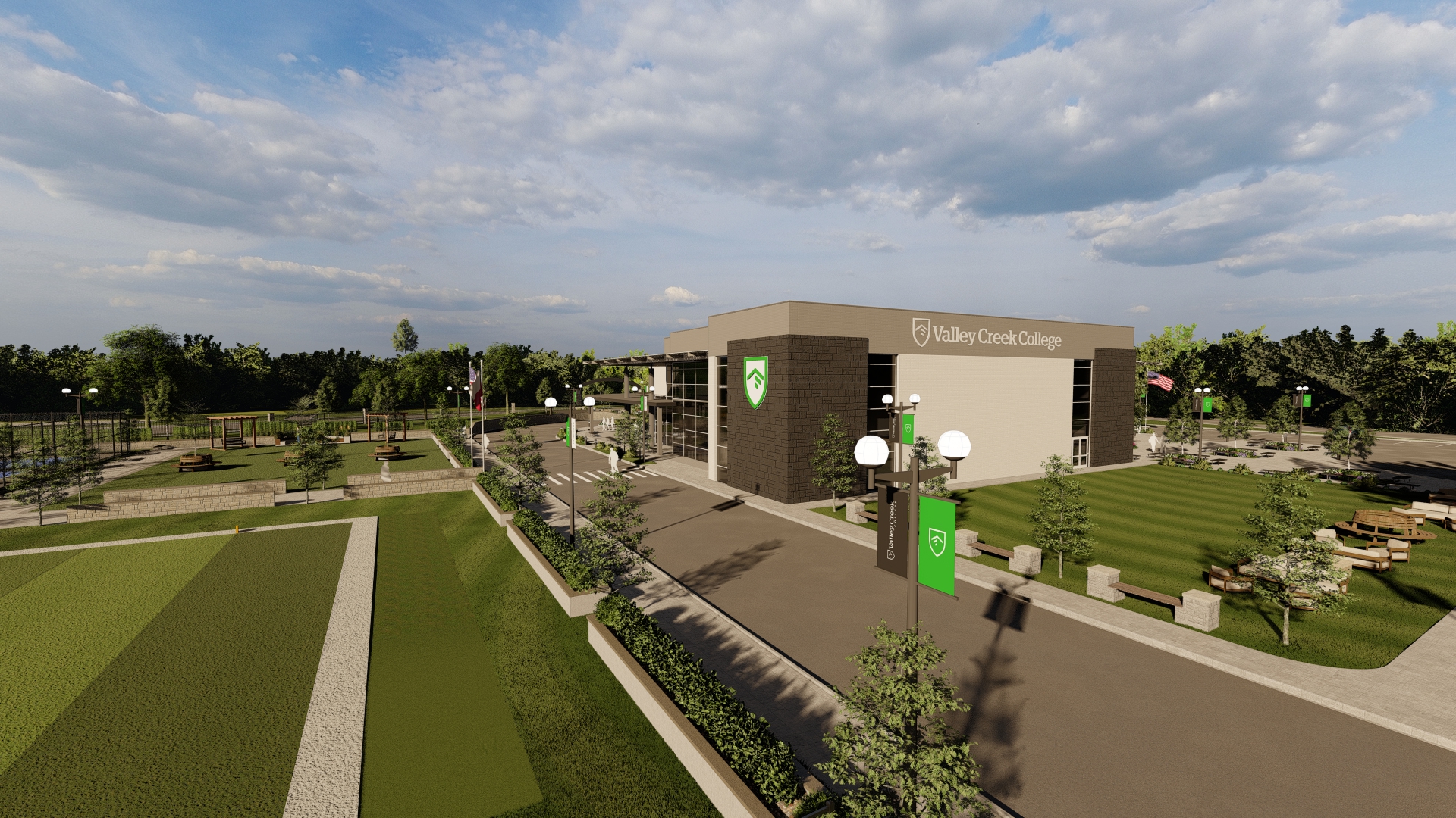 Valley Creek Church Exterior Rendering