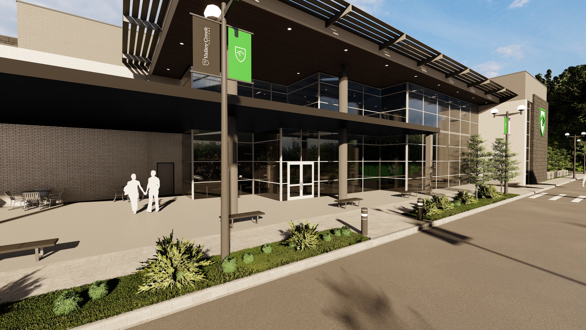 Valley Creek Church Exterior Rendering