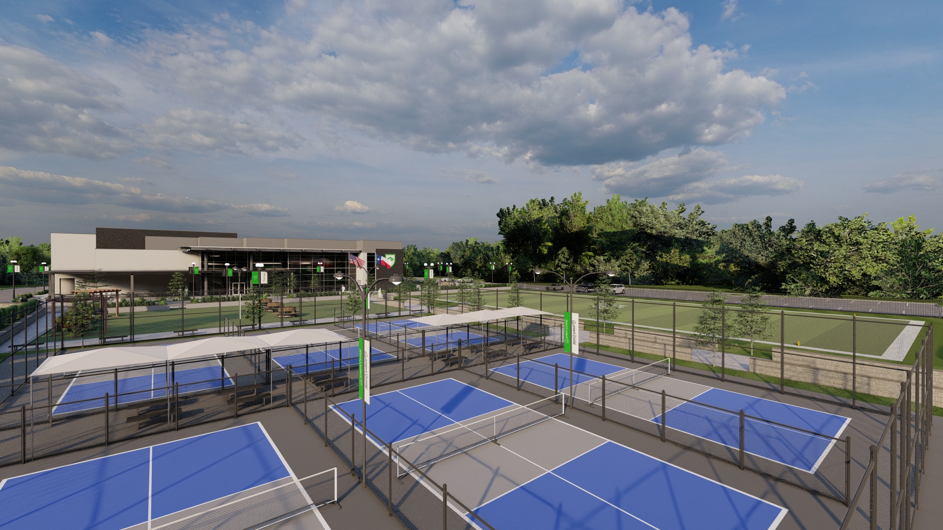 Valley Creek Church Tennis Courts Rendering